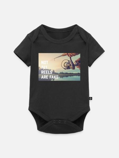 not all reels - Baby Premium Kurzarmbody - Schwarz