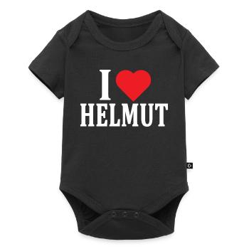 name t-shirt I love Helmut t-shirt gift idea - Baby Premium short-sleeve bodysuit - black - Front