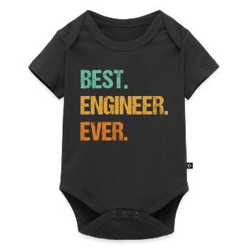 Best Engineer Ever Inspirational Quote - Baby Premium short-sleeve bodysuit - black - Front