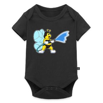 Bee Firefighter Fire Hose Fire Brigade - Baby Premium short-sleeve bodysuit - black - Front