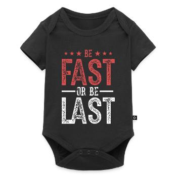 Fast Car Quote Drag Racing Gift for Race Lover Fan - Baby Premium Kurzarmbody - Schwarz - Vorne