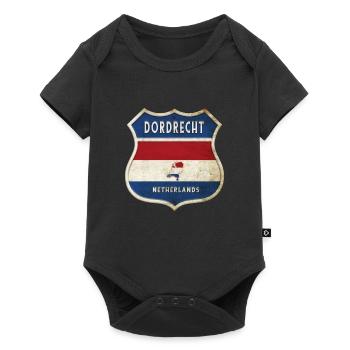 Dordrecht Netherlands coat of arms design - Baby Premium short-sleeve bodysuit - black - Front