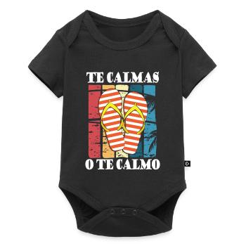 Te calmas o te calmo - Baby Premium Kurzarmbody - Schwarz - Vorne