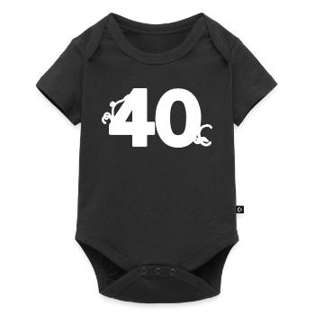 schöne kleidung, 40 Ranken - Baby Premium Kurzarmbody - Schwarz - Vorne