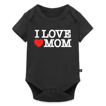 J’aime maman (sombre) - Body à manches courtes Premium Bébé - noir - Devant