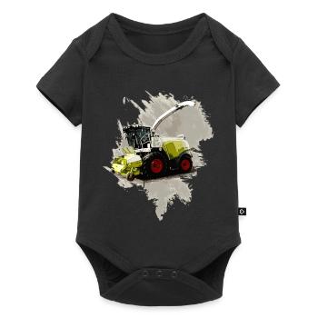 Combine Harvester Claas LEXION 8700 - Baby Premium short-sleeve bodysuit - black - Front