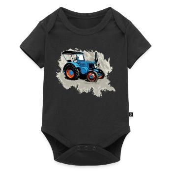 Tractor Lanz - Baby Premium short-sleeve bodysuit - black - Front