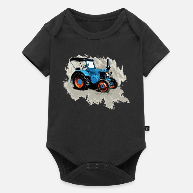 Traktor Lanz - Baby Premium Kurzarmbody - Schwarz