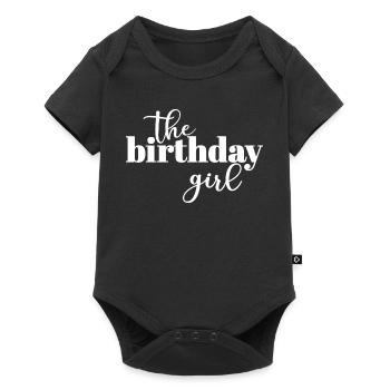 La fille d’anniversaire - Body à manches courtes Premium Bébé - noir - Devant