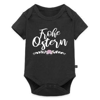 frohe Ostern - Baby Premium Kurzarmbody - Schwarz - Vorne