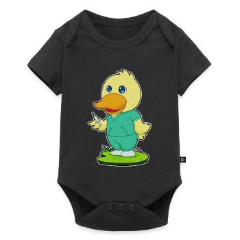 Duck Nurse Nursing Everyday Life - Baby Premium short-sleeve bodysuit - black - Front