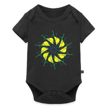 Random patterns circled - Baby Premium short-sleeve bodysuit - black - Front