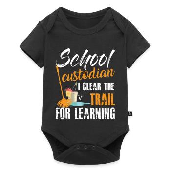 Citation du gardien de l’école Garde de l’éducation - Body à manches courtes Premium Bébé - noir - Devant