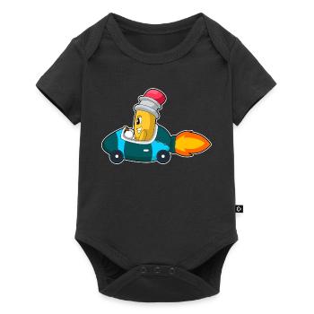 Pencil Car - Baby Premium short-sleeve bodysuit - black - Front
