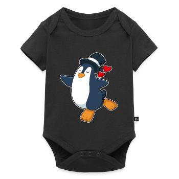 Mariage à cylindre de haut de palefrenier - Body à manches courtes Premium Bébé - noir - Devant