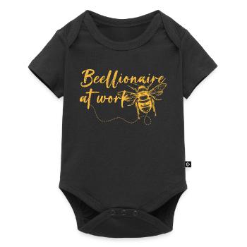 Beellionaire at Work - Baby Premium short-sleeve bodysuit - black - Front