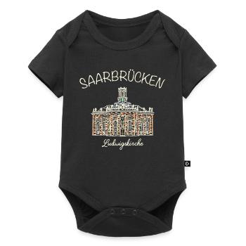 Saarbrücken, Ludwigskirche - Baby Premium Kurzarmbody - Schwarz - Vorne