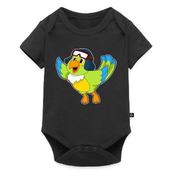 Casquette pilote Parrot - Body à manches courtes Premium Bébé - noir - Devant