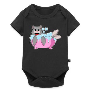 Baignoire de bain à sceller - Body à manches courtes Premium Bébé - noir - Devant