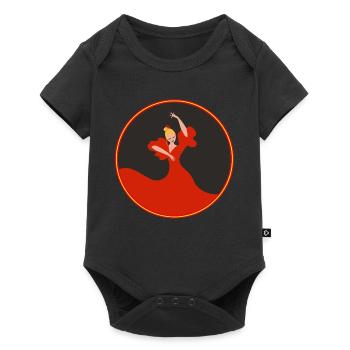 Danseur de flamenco 2 - Body à manches courtes Premium Bébé - noir - Devant