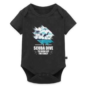 Scuba Diver Spearfishing Design - Baby Premium short-sleeve bodysuit - black - Front