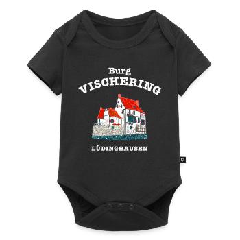 Lüdinghausen Burg Vischering, Münsterland - Baby Premium Kurzarmbody - Schwarz - Vorne
