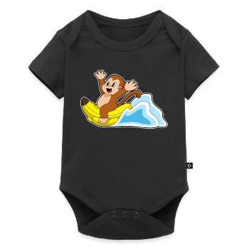 Monkey Banana - Baby Premium short-sleeve bodysuit - black - Front