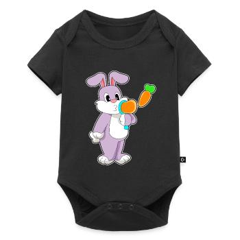 Bulles de savon Bunny - Body à manches courtes Premium Bébé - noir - Devant