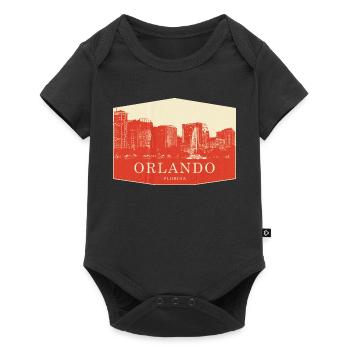 Orlando Skyline Vintage Florida - Baby Premium short-sleeve bodysuit - black - Front