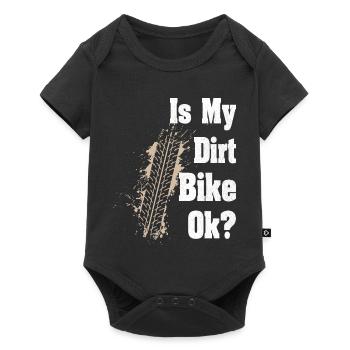Is my Dirt bike Ok Road Biker - Baby Premium short-sleeve bodysuit - black - Front