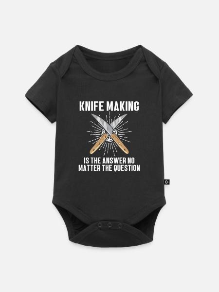 Knife Making Messerset Design - Baby Premium Kurzarmbody - Schwarz