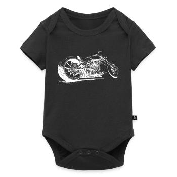 Chopper Motorcycle Design Motorcycle Club Motorcycle - Baby Premium short-sleeve bodysuit - black - Front