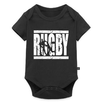 Rugby is Life - Baby Premium short-sleeve bodysuit - black - Front