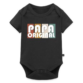 Papa Original - Body à manches courtes Premium Bébé - noir - Devant