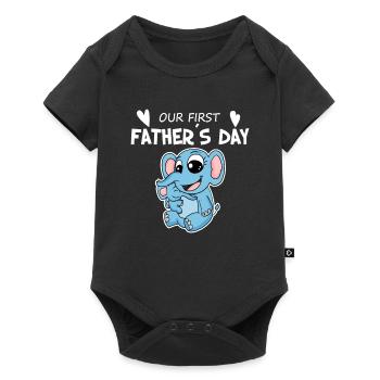 Father's Day - First Father's Day Gift - Baby Premium short-sleeve bodysuit - black - Front