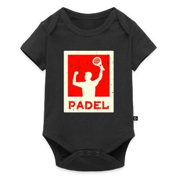 Leisure Training Player Saying Racket Padel - Baby Premium short-sleeve bodysuit - black - Front