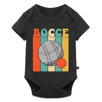 Bocce Spruch Bocce Ball mit Jack Bocci Game Bocce - Baby Premium Kurzarmbody - Schwarz - Vorne
