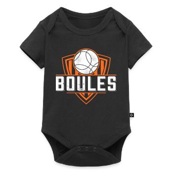 Boule player Boule balls for bouler petanque - Baby Premium short-sleeve bodysuit - black - Front