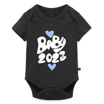Bébé 2023 - Naissance enceinte 2023 - Bébé garçon - Body à manches courtes Premium Bébé - noir - Devant
