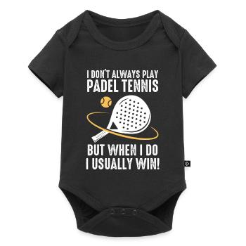 Padel I Dont Always Play Padel Tennis - Baby Premium short-sleeve bodysuit - black - Front