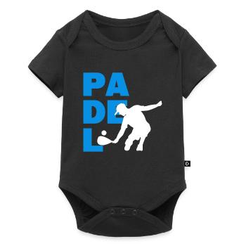 Joueur de raquette de balle de sport d’entraînement de padel - Body à manches courtes Premium Bébé - noir - Devant