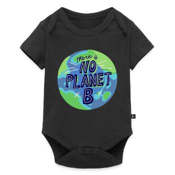 no planet B, mother nature, planet earth - Baby Premium short-sleeve bodysuit - black - Front