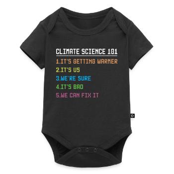Science March Earth Day Climate Change Scientists - Baby Premium short-sleeve bodysuit - black - Front