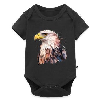 Eagle Head Bird of Prey Bird Animal Nature - Baby Premium short-sleeve bodysuit - black - Front
