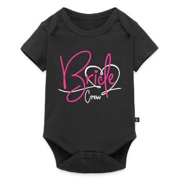 Bride Crew - Baby Premium short-sleeve bodysuit - black - Front
