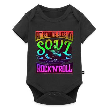 Hot Patootie Bless My Soul Eddie RHPS Regenbogen - Baby Premium Kurzarmbody - Schwarz - Vorne