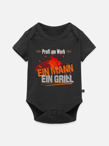 Profi am Werk - Baby Premium Kurzarmbody - Schwarz