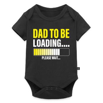 Mens Dad to Be Loading Please Wait Funny New Dad - Baby Premium short-sleeve bodysuit - black - Front