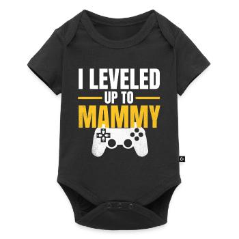 Montez de niveau Mama Gamer - Body à manches courtes Premium Bébé - noir - Devant