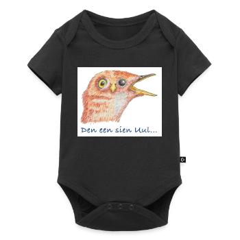 PlattSnack – Den een sien Uul... - Baby Premium Kurzarmbody - Schwarz - Vorne